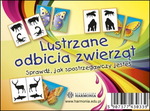 okładka Lustrzane odbicia zwierząt Sprawdź, jak spostrzegawczy jesteś książka | Opracowanie zbiorowe