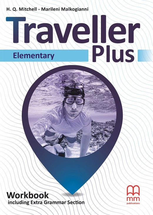 okładka Traveller Plus Elementary Workbook With Additional Grammar książka | Marileni Malkogianni, T.J. Mitchell