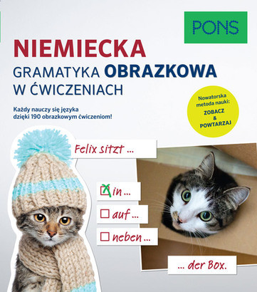 okładka Niemiecka gramatyka obrazkowa w ćwiczeniach PONS książka
