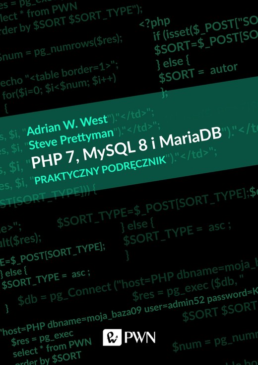 okładka Php 7 mysql 8 i Maria db praktyczny podręcznik książka