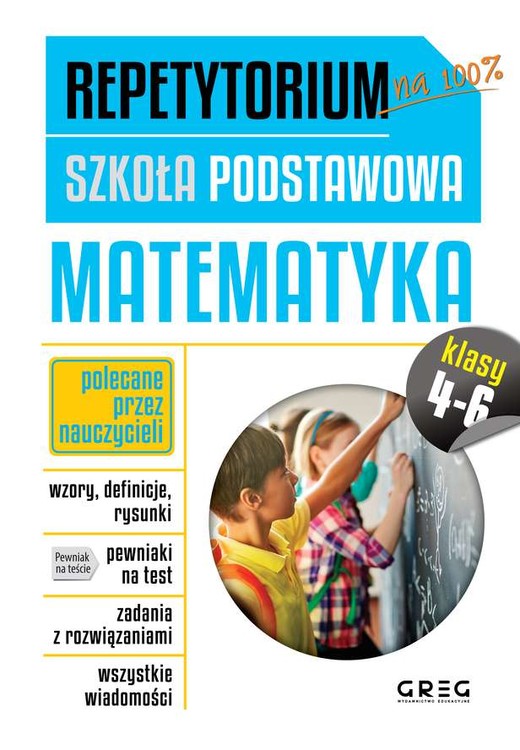 okładka Matematyka. Repetytorium szkoła podstawowa klasy 4-6 książka
