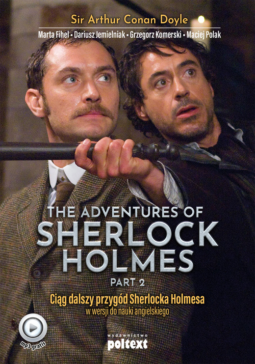 okładka The adventures of Sherlock Holmes przygody Sherlocka Holmesa w wersji do nauki angielskiego część 2 książka | Arthur Conan Doyle