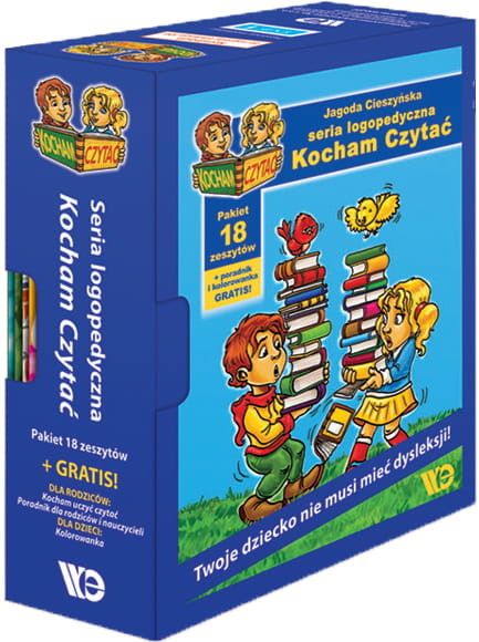 okładka Kocham Czytać 1-18 komplet 18 zeszytów książka | Jagoda Cieszyńska