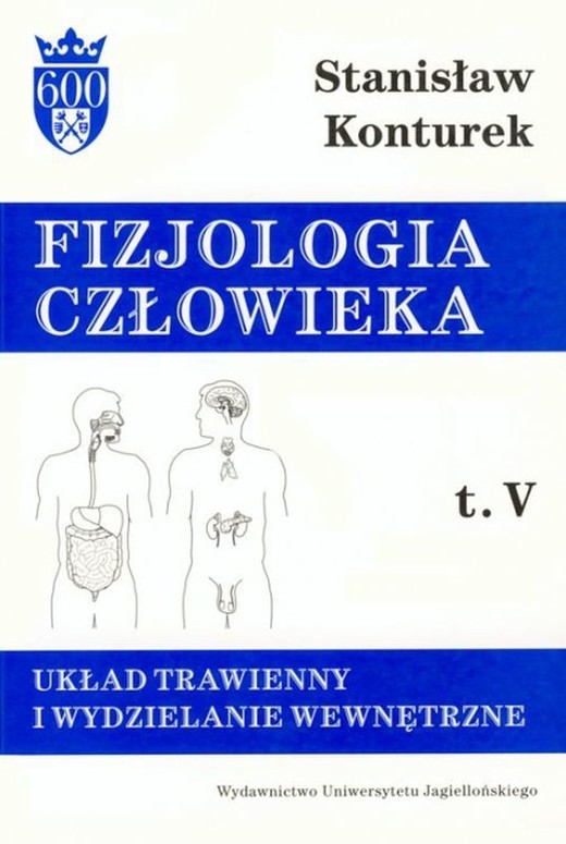 okładka Fizjologia człowieka układ trawienny i wydzielanie wewnętrzne Tom 5 książka