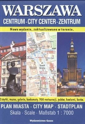 okładka Warszawa Centrum. Plan miasta 1:7000 wyd. 7 książka | Opracowanie zbiorowe