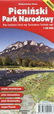 okładka Pieniński Park Narodowy. Mapa turystyczna 1:20 000 Mapa wodoodporna wyd. 3 książka | Opracowanie zbiorowe