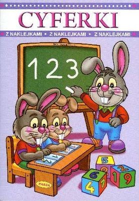 okładka Cyferki z naklejkami książka | Opracowanie zbiorowe