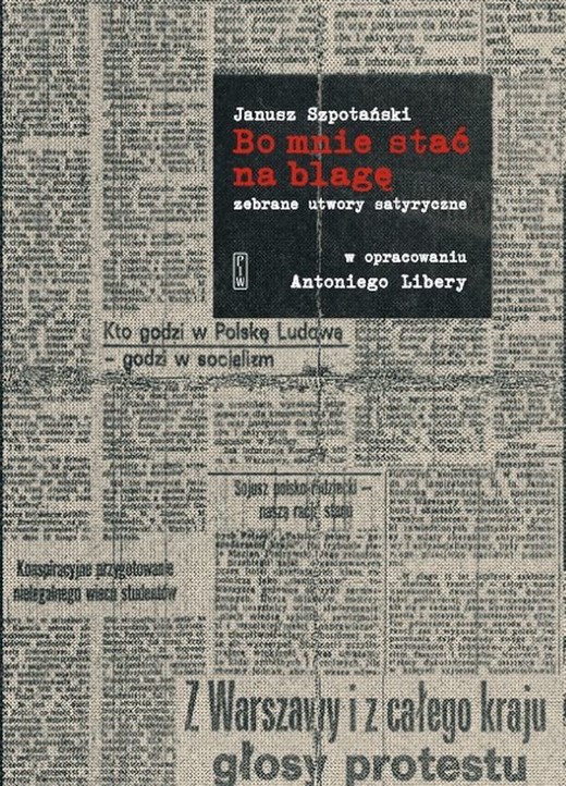 okładka Bo mnie stać na blagę. Zebrane utwory satyryczne książka