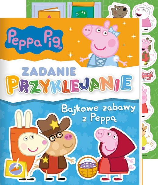 okładka Bajkowe zabawy z Peppą. Świnka Peppa. Zadanie Przyklejanie książka | Opracowanie zbiorowe