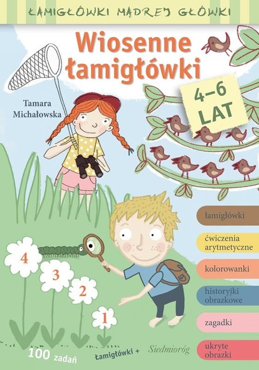okładka Wiosenne łamigłówki. Łamigłówki mądrej główki książka