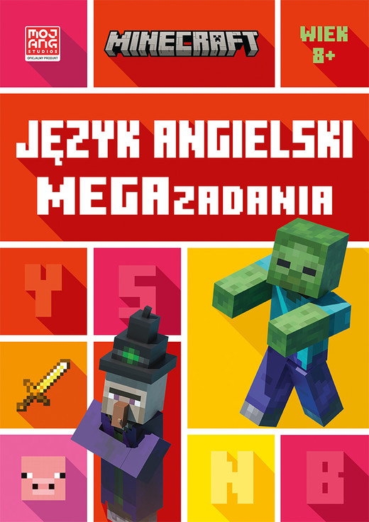 okładka Język angielski. Megazadania 8+. Minecraft książka | Dan Whitehead, Goulding Jon