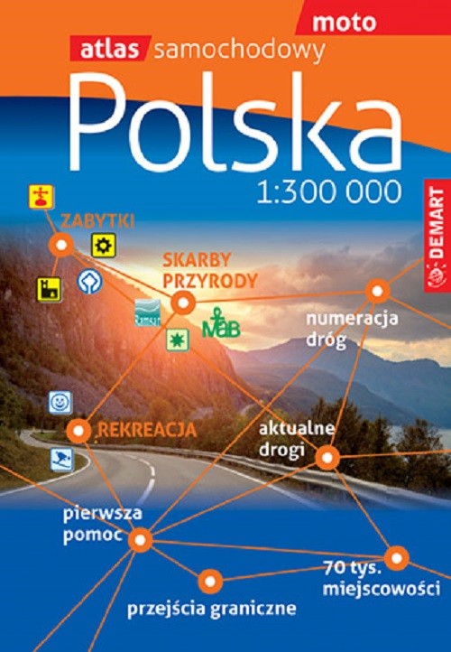 okładka Polska. Atlas samochodowy 1:300 000 książka | Opracowanie zbiorowe