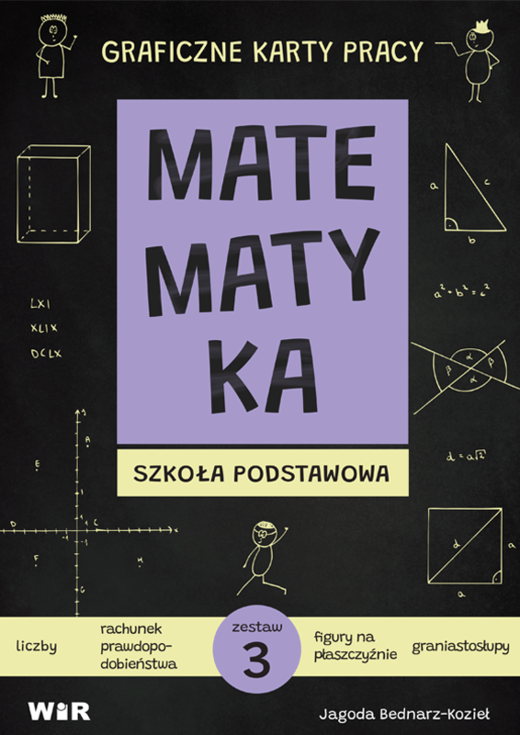 okładka Matematyka Graficzne karty pracy dla szkoły podstawowej zestaw 3 książka