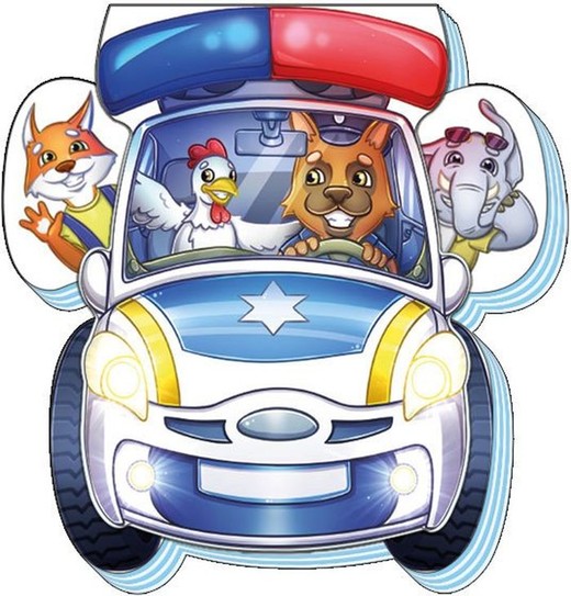 okładka W drodze Samochód policyjny wer. ukraińska książka | Opracowanie zbiorowe