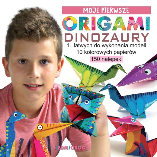 okładka Moje pierwsze origami. Dinozaury wyd. 2022 książka | Marcelina Grabowska-Piątek
