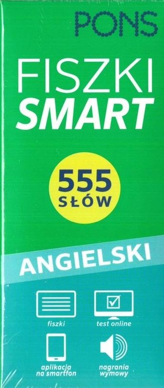 okładka Fiszki SMART 555 Angielski W.2 PONS książka | Opracowanie zbiorowe