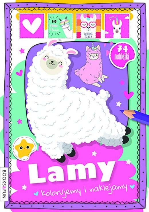 okładka Lamy. Kolorujemy i naklejamy książka | Opracowanie zbiorowe