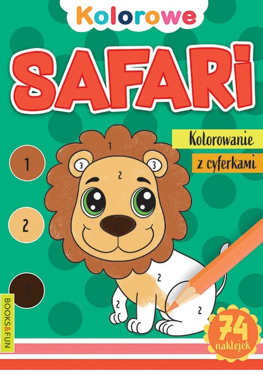 okładka Safari. Kolorowanie z cyferkami książka | Opracowanie zbiorowe