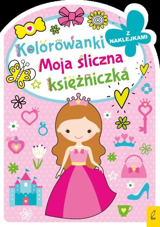 okładka Moja śliczna księżniczka. Kolorowanka z wykrojnikiem książka | Opracowanie zbiorowe