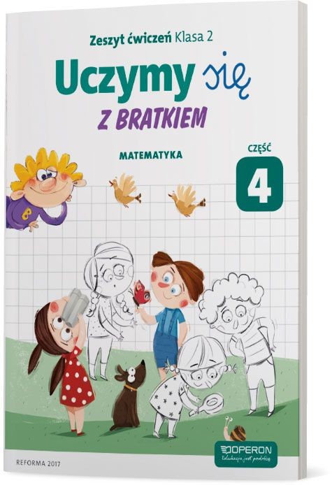 okładka Uczymy się z Bratkiem 2 Matematyka część 4 szkoła podstawowa książka | Praca Zbiorowa