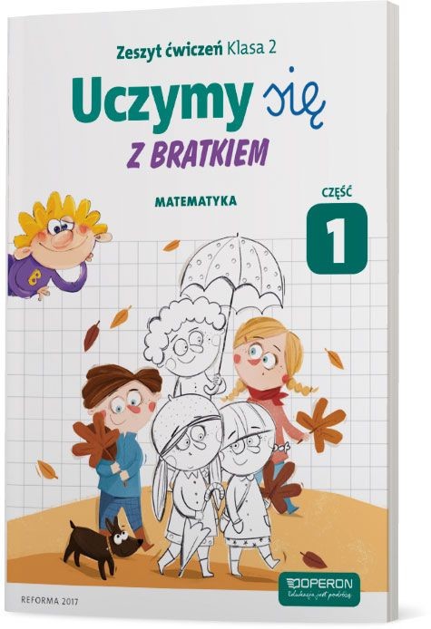 okładka Uczymy się z Bratkiem 2 Matematyka część 1 szkoła podstawowa książka | Praca Zbiorowa