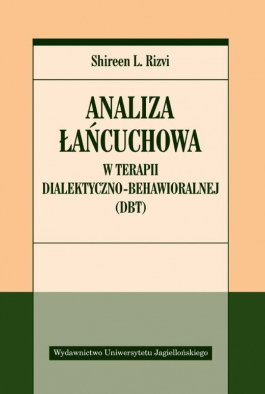 okładka Analiza łańcuchowa w terapii dialektyczno-behawioralnej książka