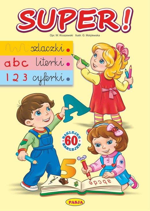 okładka Super! Szlaczki, literki, cyferki książka