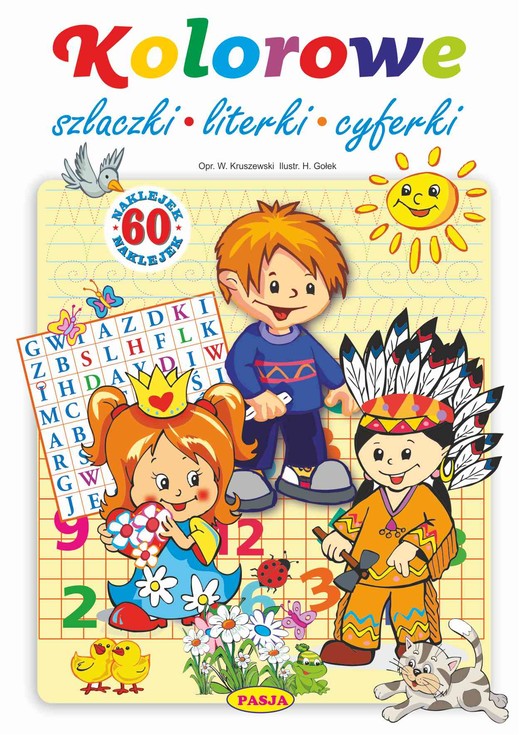 okładka Kolorowe szlaczki, literki, cyferki książka | Kruszewski Włodzimierz