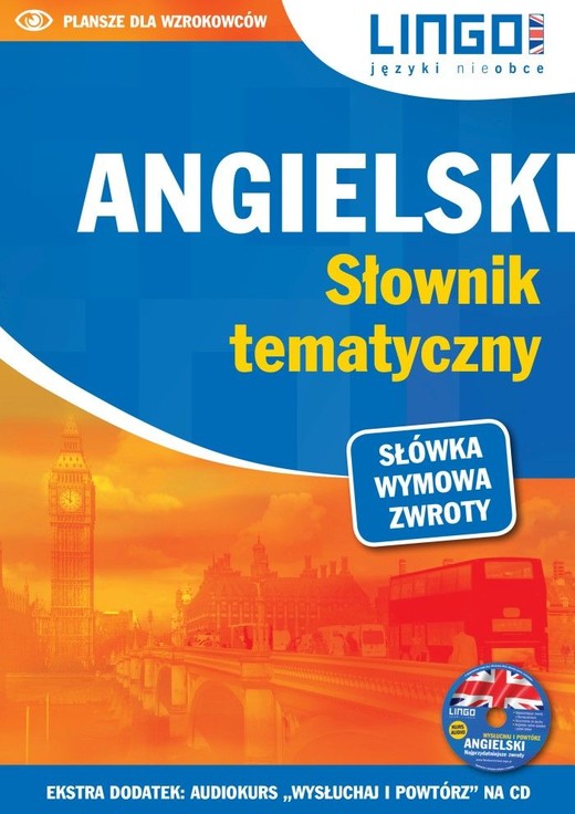 okładka Angielski słownik tematyczny książka + CD książka | Opracowanie zbiorowe