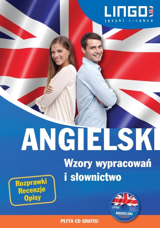 okładka Angielski wzory wypracowań i słownictwo książka + CD książka