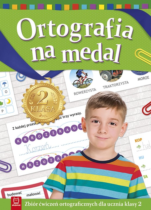 okładka Ortografia na medal zbiór ćwiczeń ortograficznych dla ucznia klasy 2 książka | Opracowanie zbiorowe
