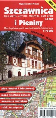 okładka Szczawnica. Plan miasta 1:7000 i Pieniny. Mapa turystyczna 1:70 000. Wodoodporna wyd. 3 książka | Opracowanie zbiorowe