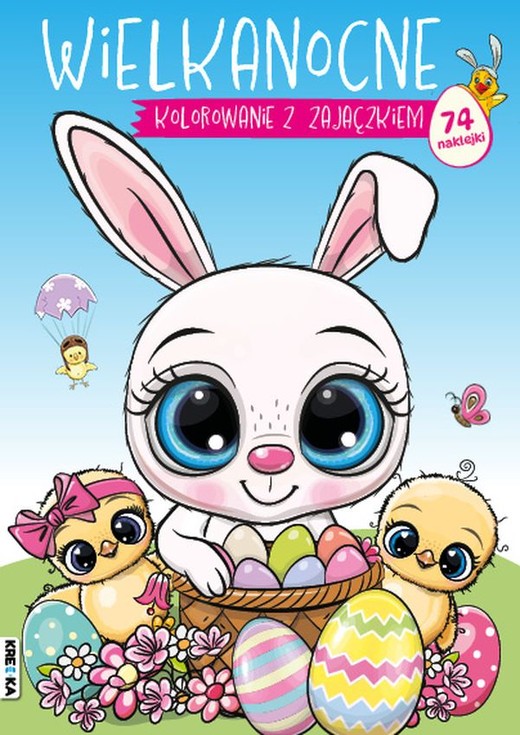 okładka Wielkanocne kolorowanie z zajączkiem książka | Opracowanie zbiorowe