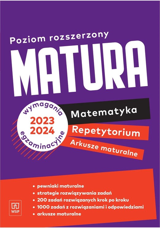okładka Nowe Repetytorium 2023 matematyka arkusze maturalne z zadaniami zakres rozszerzony książka