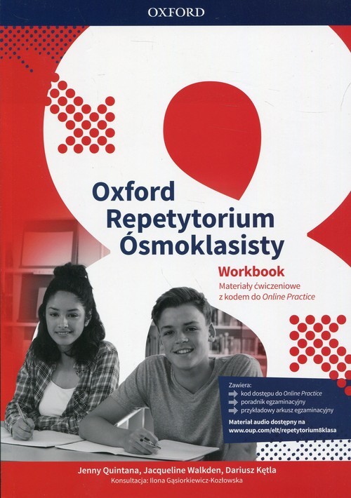 okładka Oxford Repetytorium Ósmoklasisty Workbook with Online Practice książka | Dariusz Kętla, Jacqueline Walkden