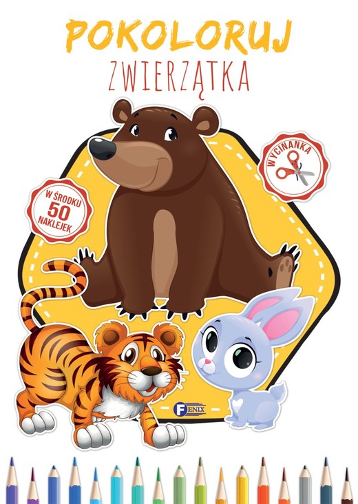 okładka Pokoloruj zwierzątka książka | Opracowanie zbiorowe