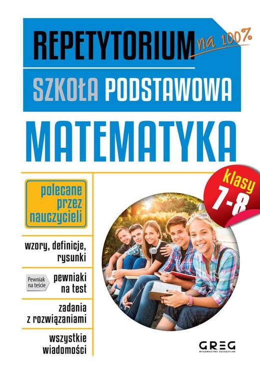 okładka Matematyka. Repetytorium szkoła podstawowa klasa 7-8 książka | Opracowanie zbiorowe