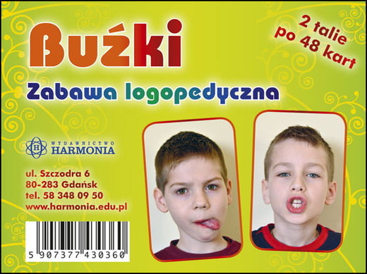 okładka Buźki zabawa logopedyczna książka | Praca Zbiorowa