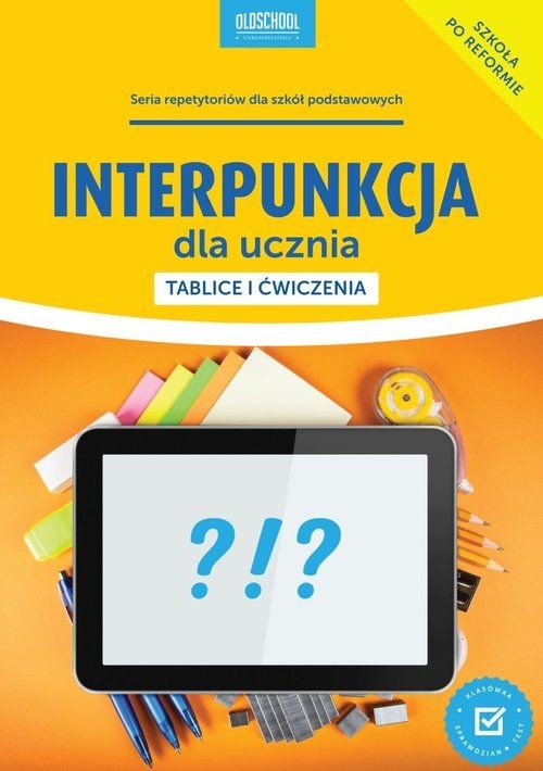 okładka Interpunkcja dla ucznia tablice i ćwiczenia książka