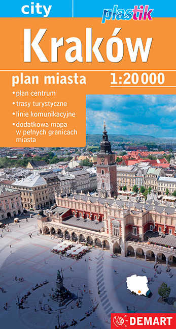 okładka Kraków plan miasta 1:20 000 książka | Opracowanie zbiorowe