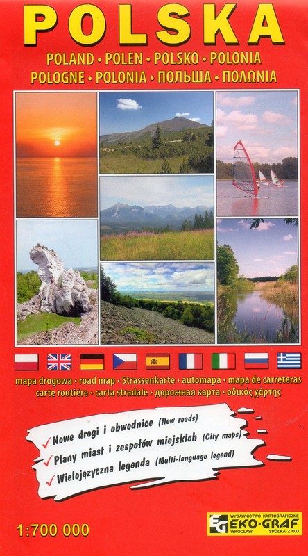 okładka Polska 1:700 000 książka