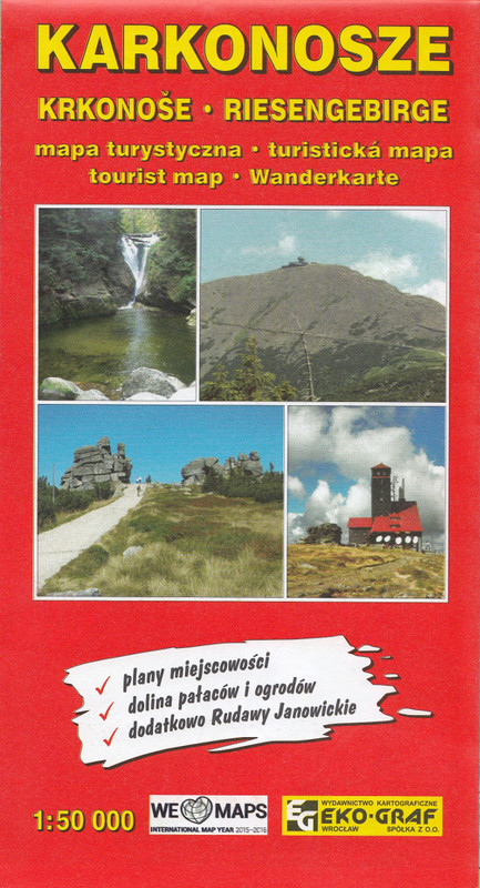 okładka Karkonosze 1:50 000 książka