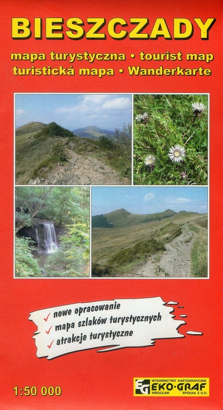 okładka Bieszczady 1:50 000 książka