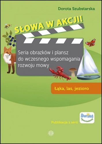 okładka Słowa w akcji! Łąka, las jezioro książka