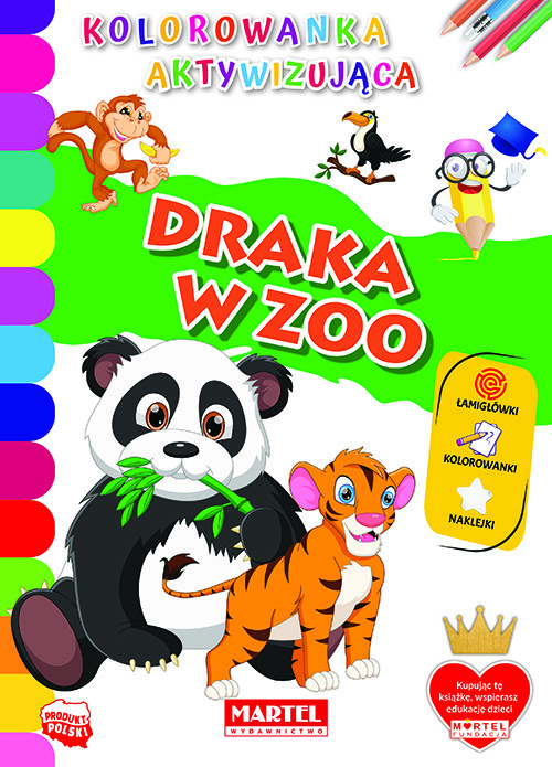 okładka Draka w ZOO. Kolorowanka aktywizująca książka