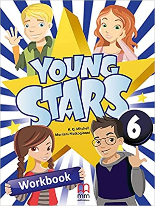 okładka Young Stars 6 Workbook (Includes Cd-Rom) książka | Marileni Malkogianni, T.J. Mitchell