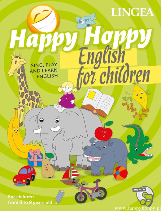 okładka Happy hoppy english for children gry i zabawy książka