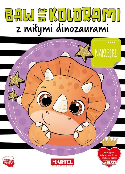 okładka Baw się kolorami z miłymi dinozaurami książka | Salamon Katarzyna