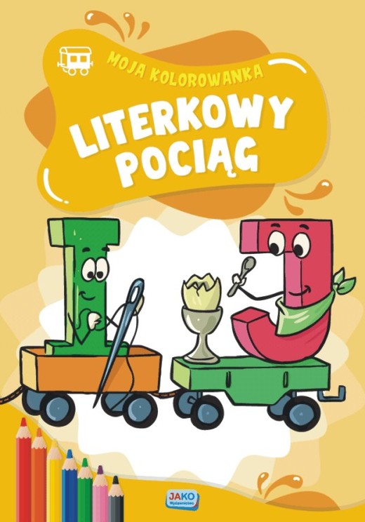 okładka Moja kolorowanka Literkowy pociąg książka | Opracowanie zbiorowe
