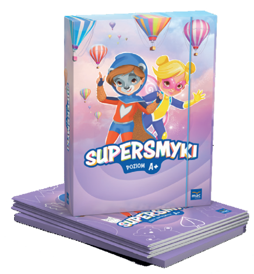 okładka Pakiet Supersmyki Poziom A+ czterolatek książka | Opracowanie zbiorowe